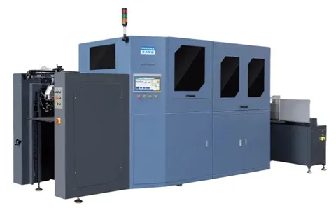 Máquina de corte e vinco plana