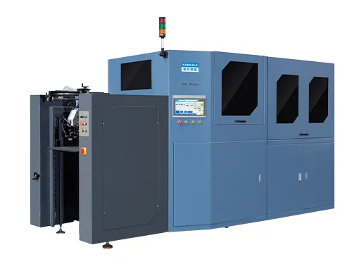 Máquina de corte e vinco plana